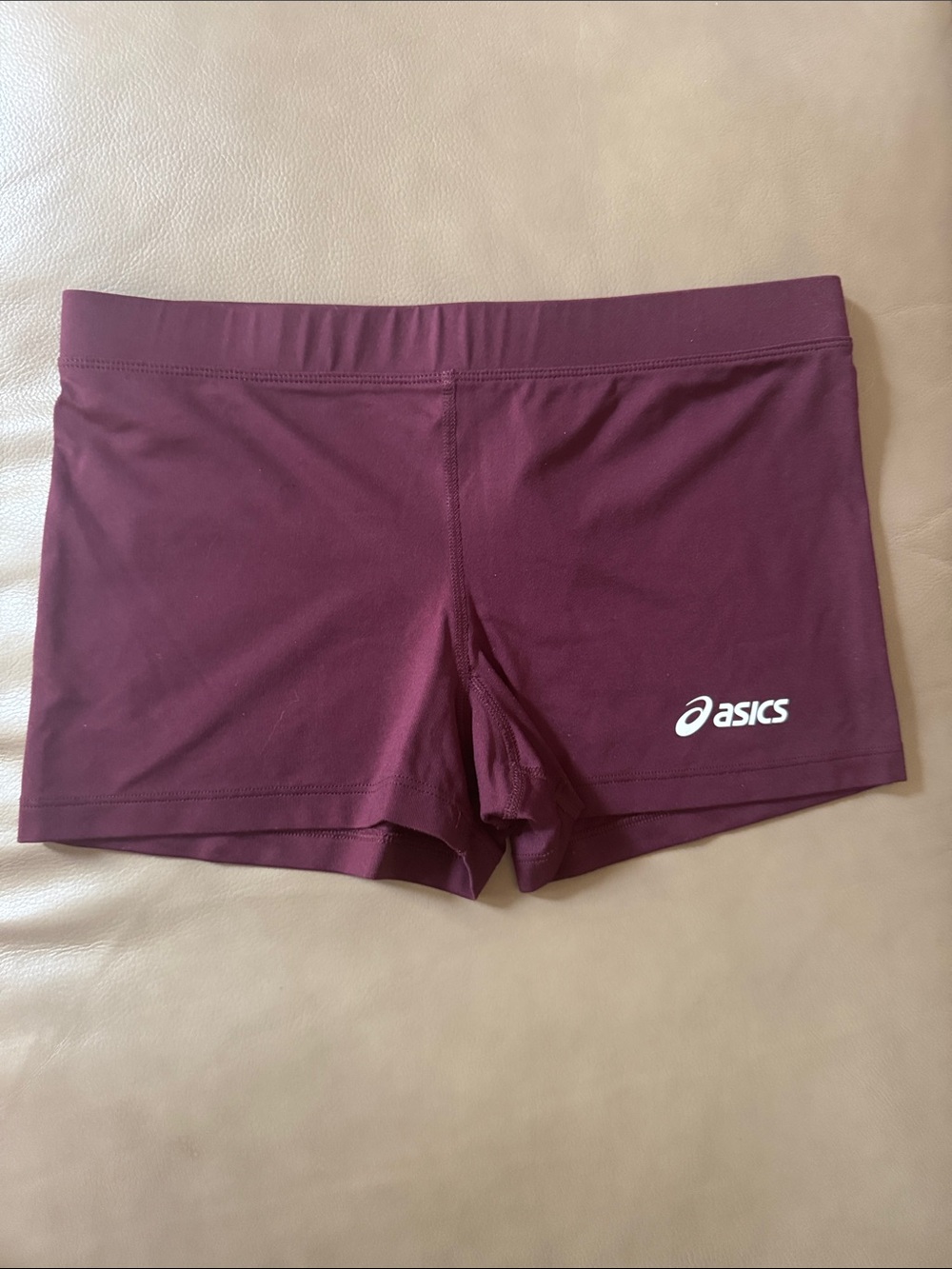 ASICS Women's Burgundy Stretch Bike Shorts